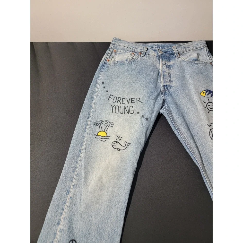 Levi's Premium 501 '93‎ Straight Jeans Young Legend Men's 31X32
